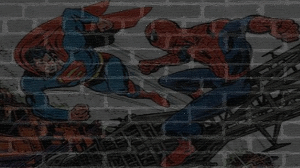 Superman e Homem Aranha Destacado
